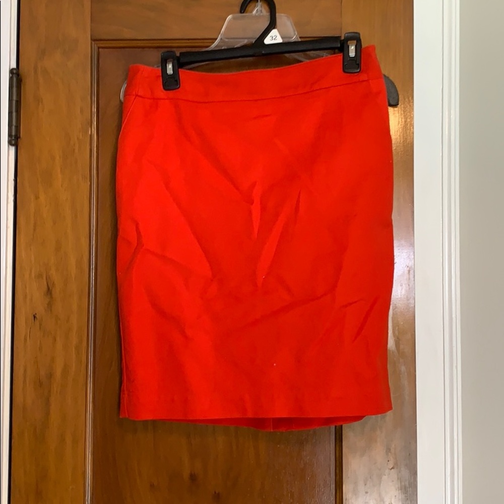 Red sassy pencil skirt